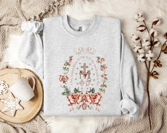O Mary Conceived Without Sin Pray For Us Who Have Recourse To Thee Sweatshirt