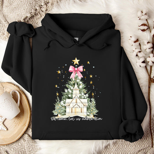 Oh Come Let Us Adore Him 01 Hoodie