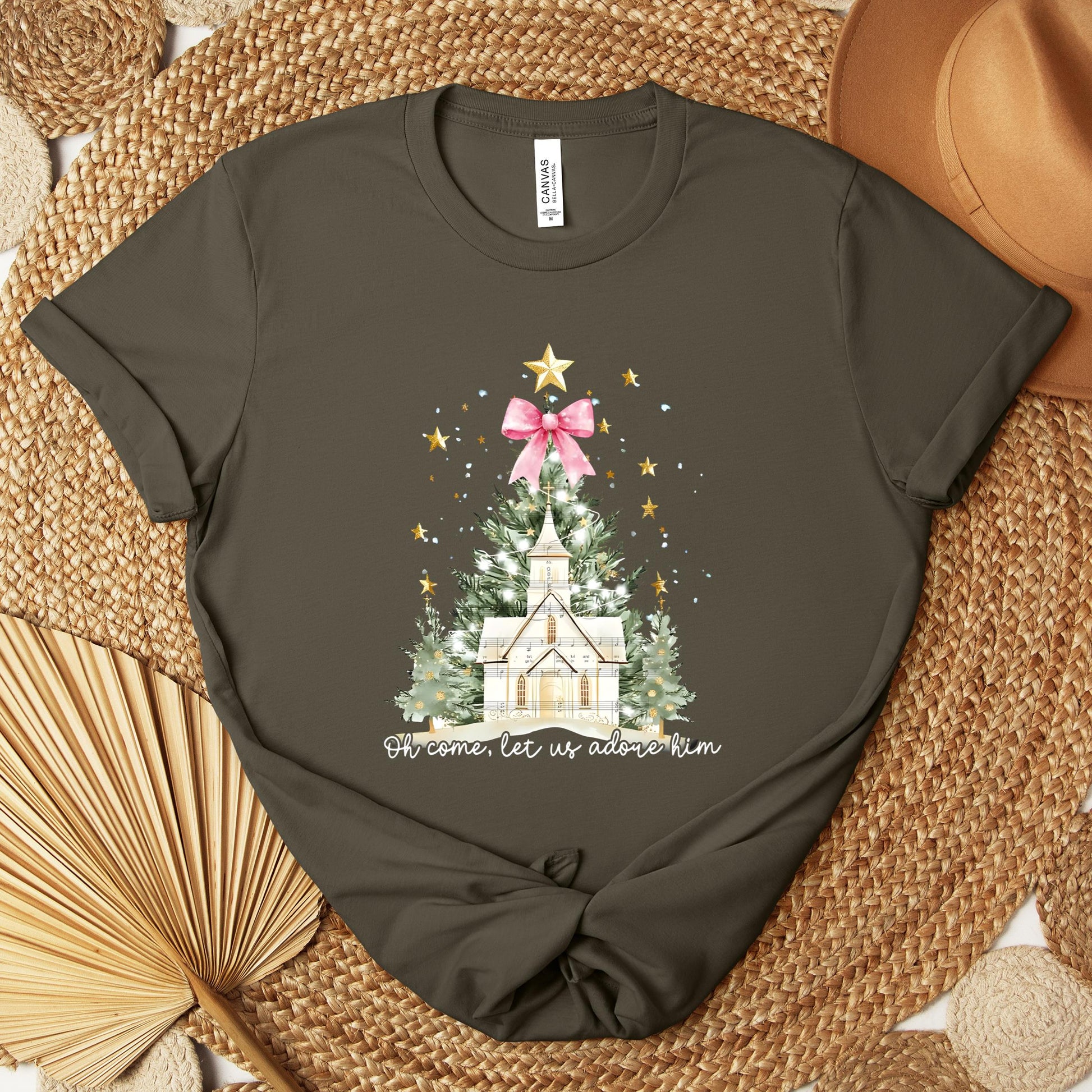 Oh Come Let Us Adore Him 01 Premium T-shirt