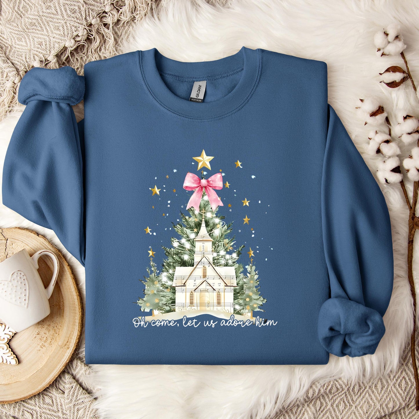 Oh Come Let Us Adore Him 01 Sweatshirt