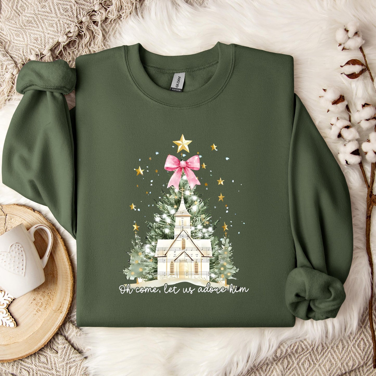 Oh Come Let Us Adore Him 01 Sweatshirt