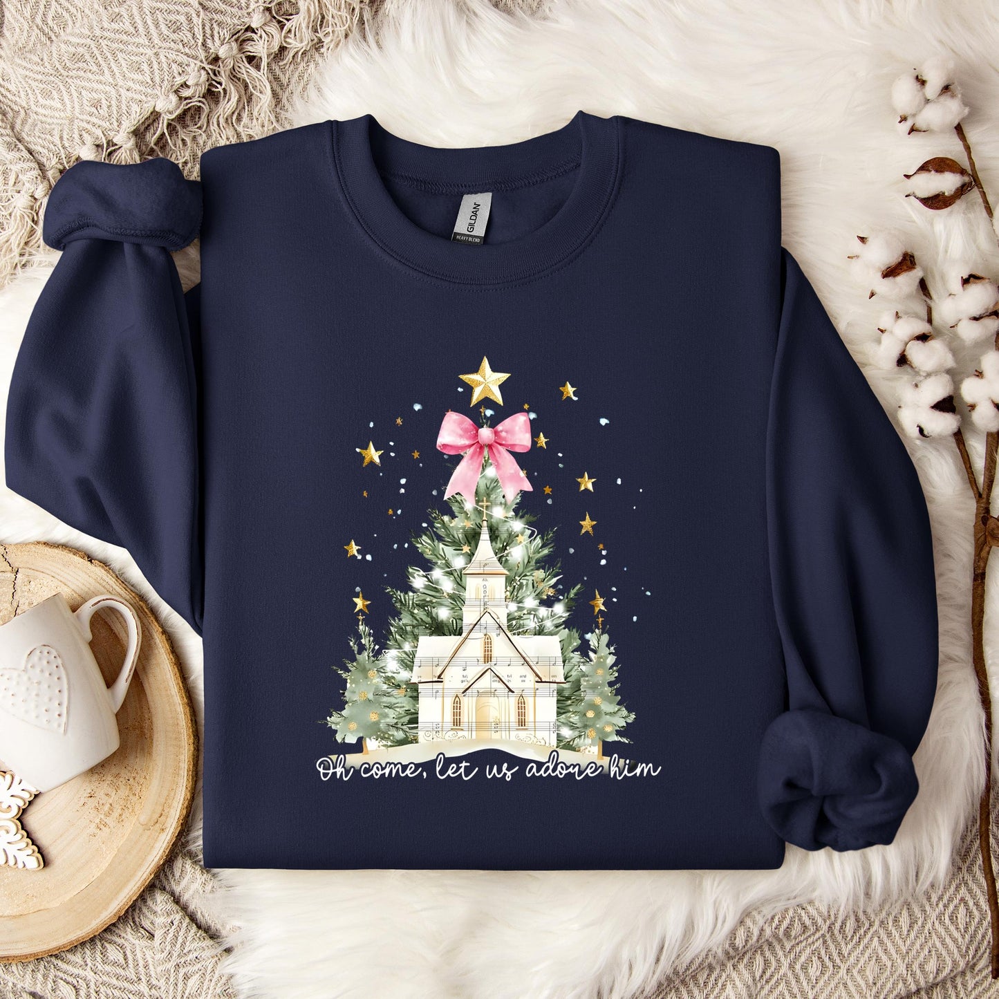Oh Come Let Us Adore Him 01 Sweatshirt