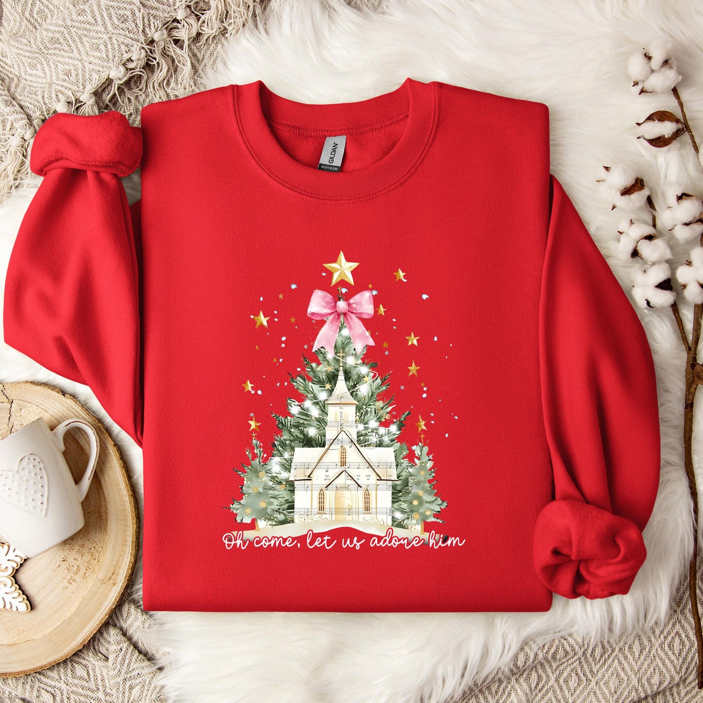 Oh Come Let Us Adore Him 01 Sweatshirt