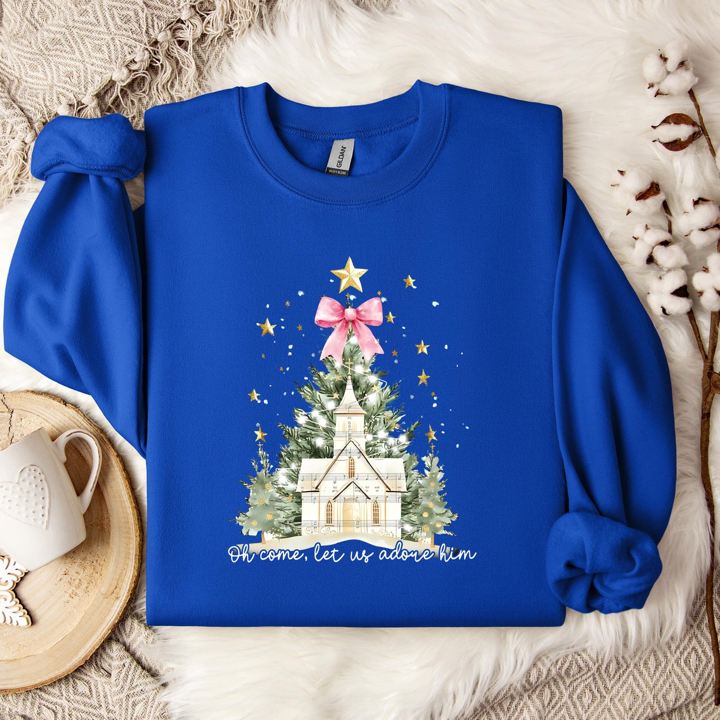 Oh Come Let Us Adore Him 01 Sweatshirt