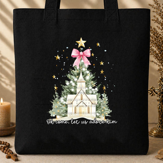 Oh Come Let Us Adore Him 01 Tote Bag