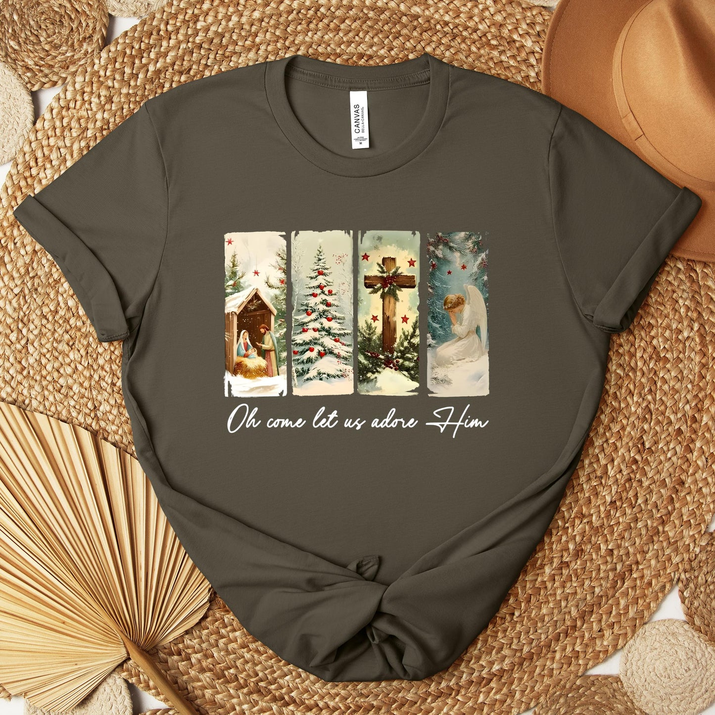 Oh Come Let Us Adore Him 02 Premium T-shirt