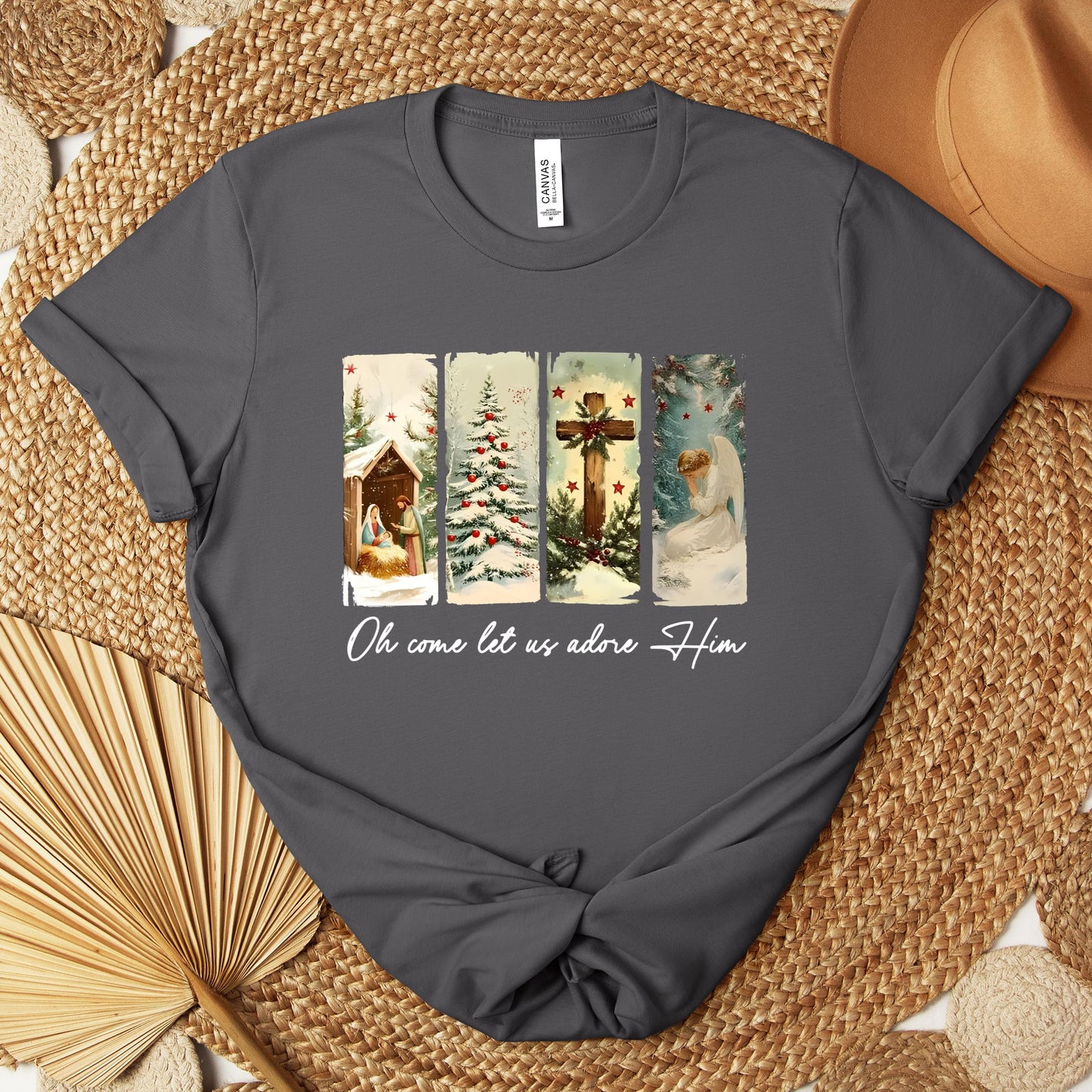 Oh Come Let Us Adore Him 02 Premium T-shirt