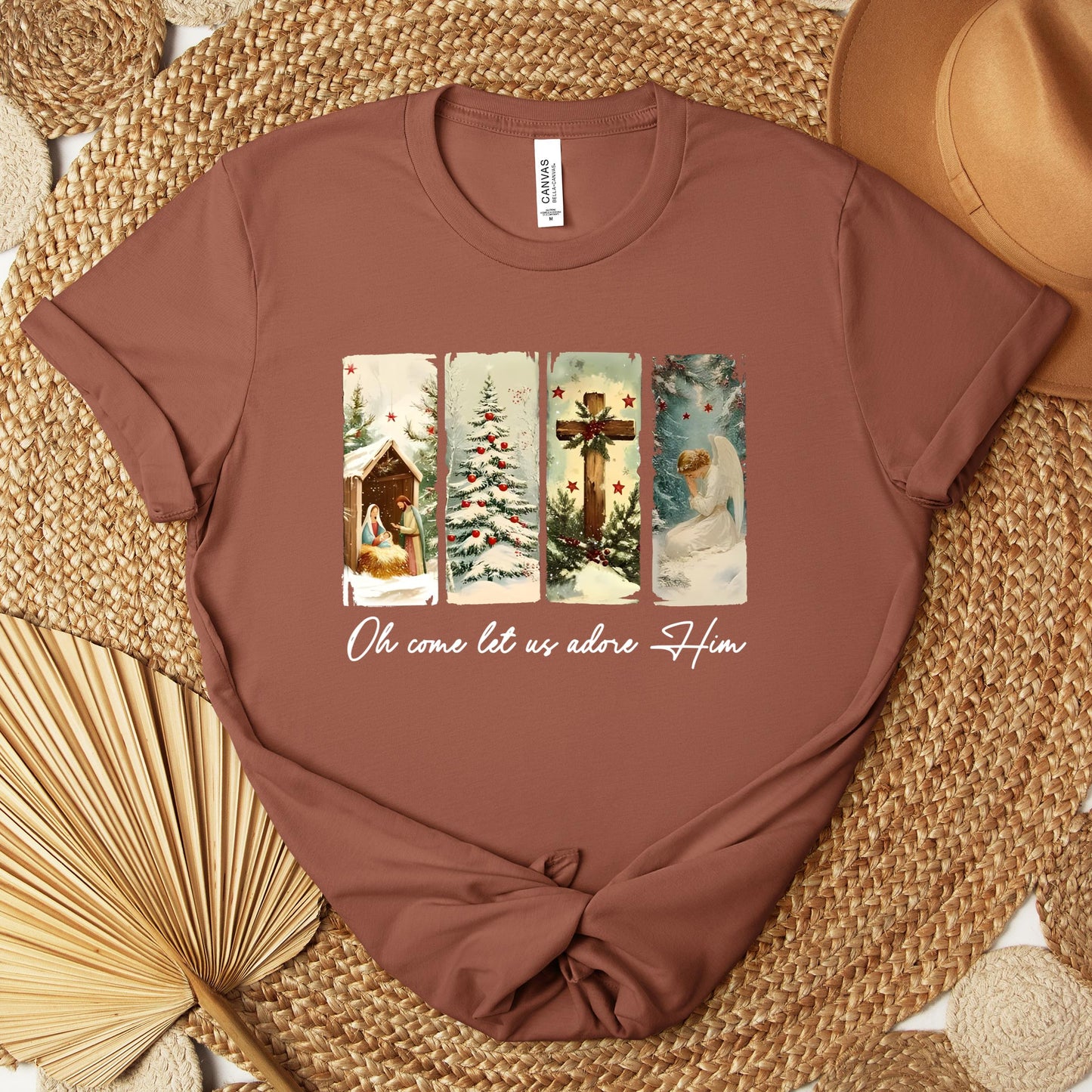 Oh Come Let Us Adore Him 02 Premium T-shirt