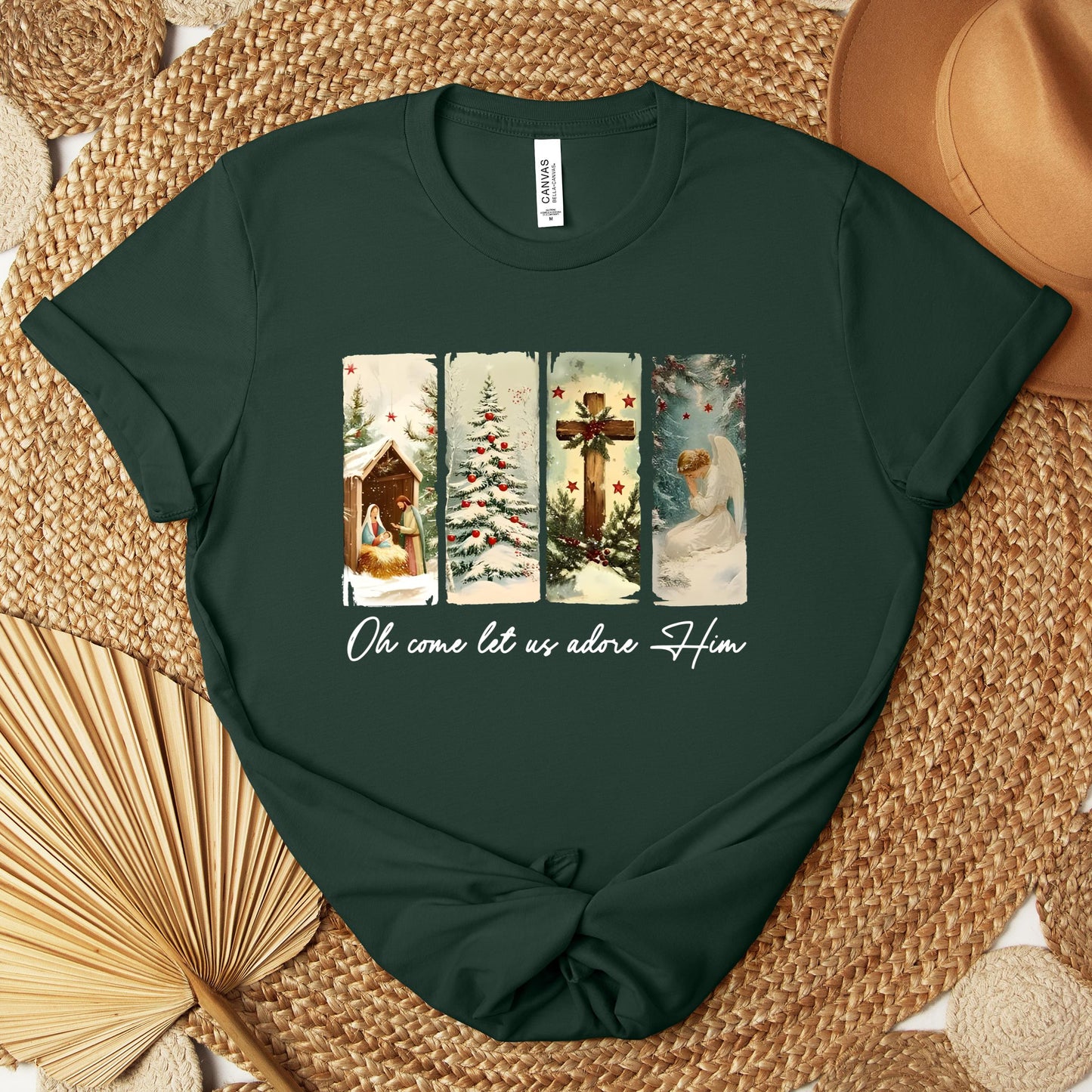 Oh Come Let Us Adore Him 02 Premium T-shirt