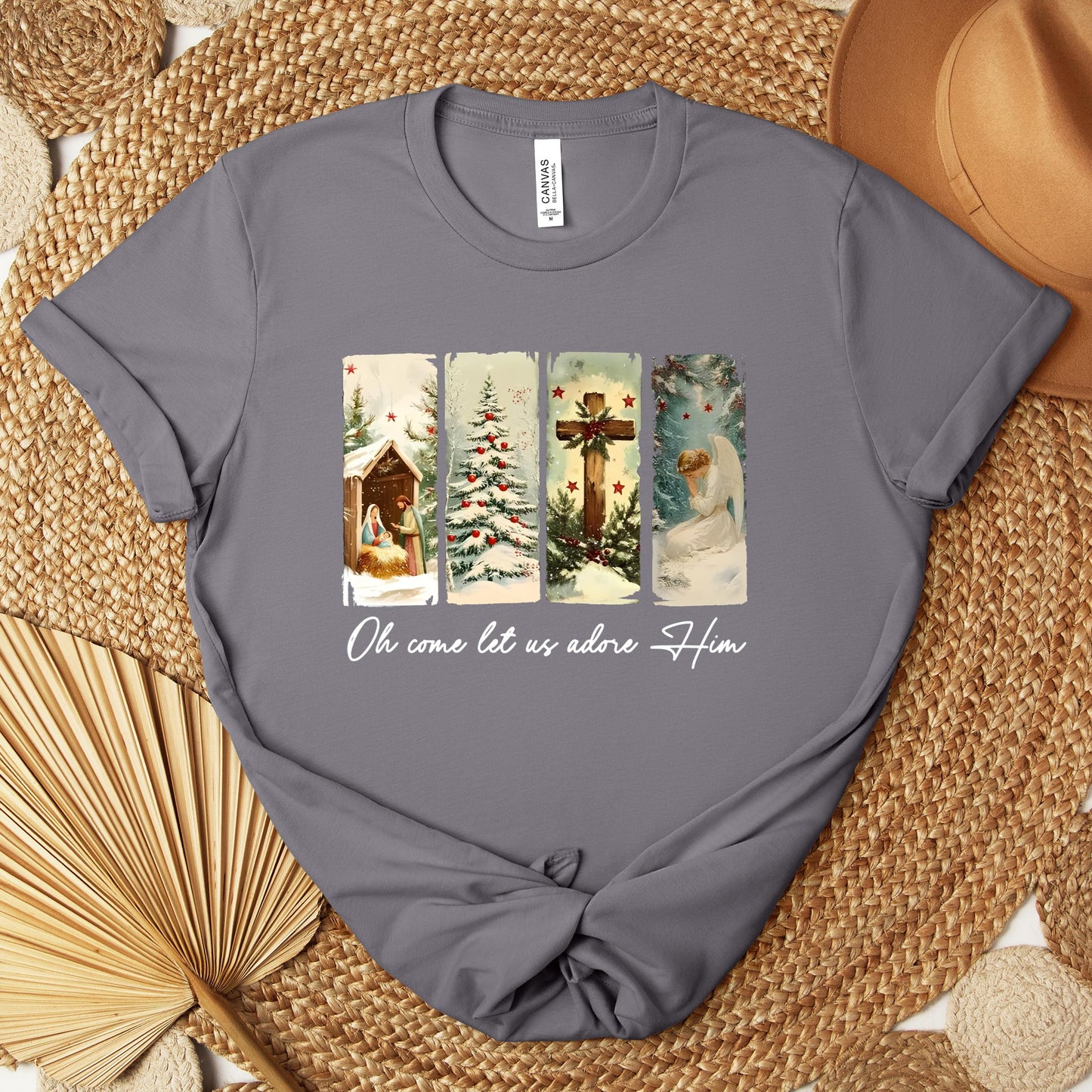 Oh Come Let Us Adore Him 02 Premium T-shirt