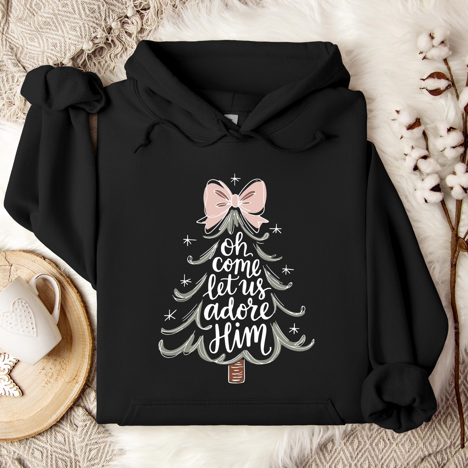 Oh Come Let Us Adore Him 03 Hoodie