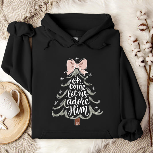 Oh Come Let Us Adore Him 03 Hoodie
