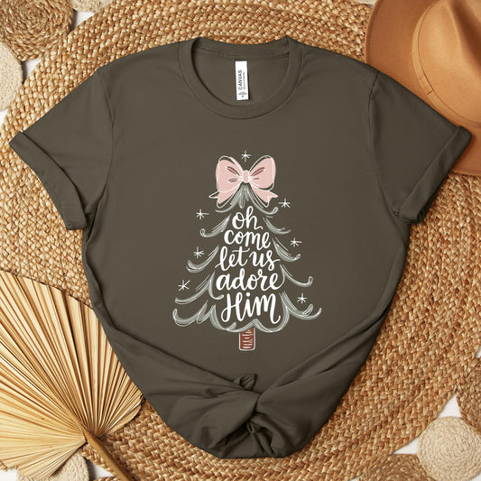 Oh Come Let Us Adore Him 03 Premium T-shirt