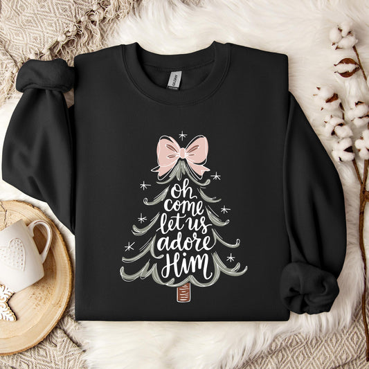 Oh Come Let Us Adore Him 03 Sweatshirt