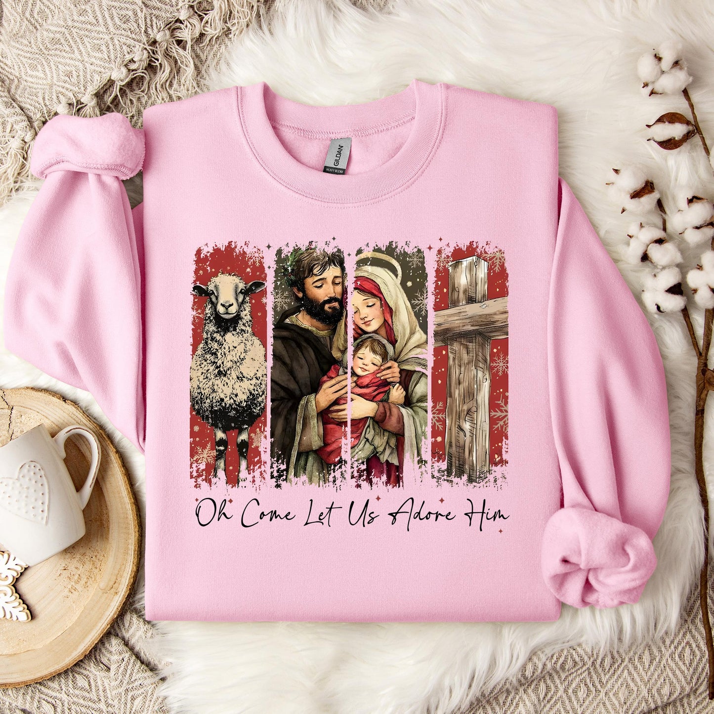 Oh Come Let Us Adore Him Sweatshirt