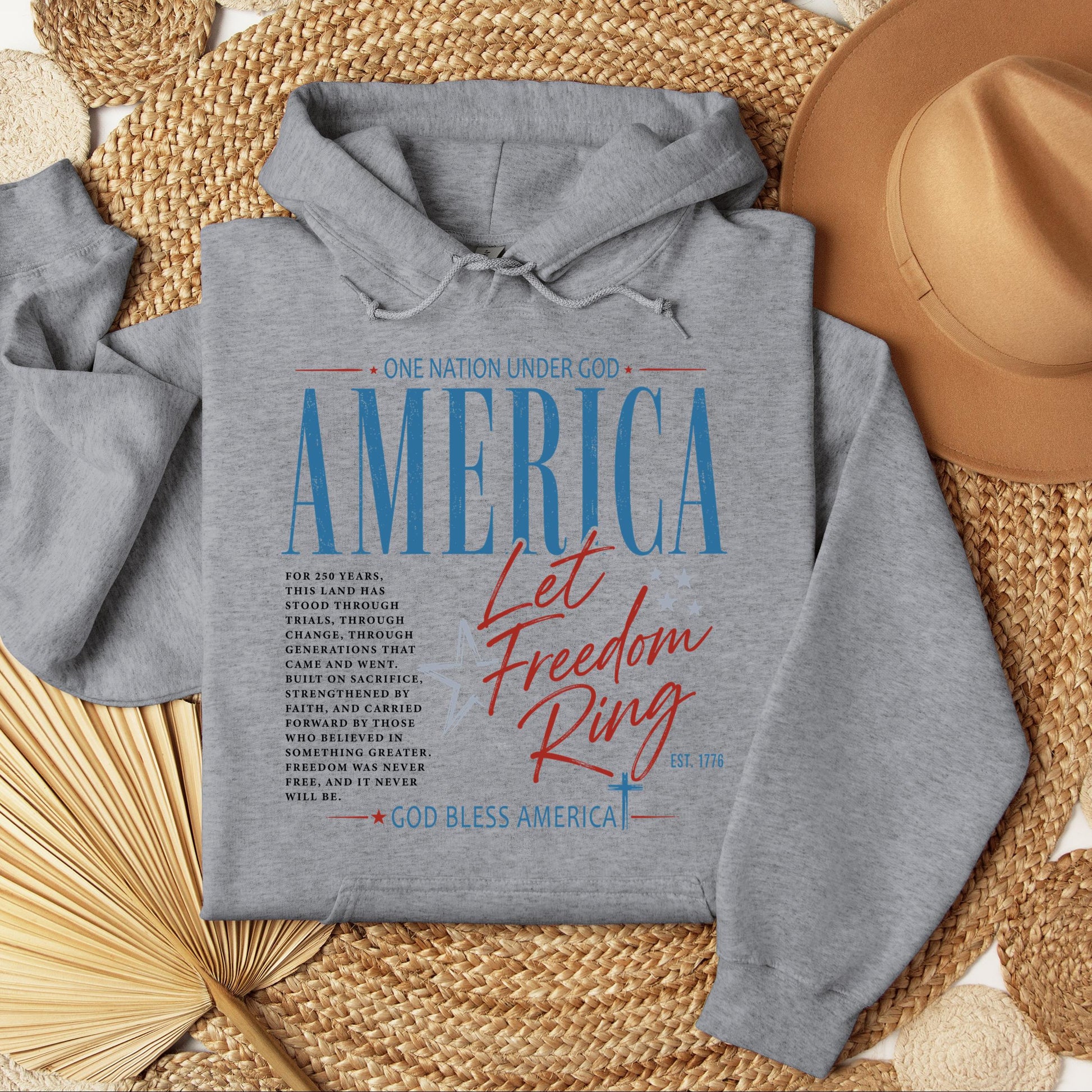 One Nation Under God America Let Freedom Ring Est 1776 01