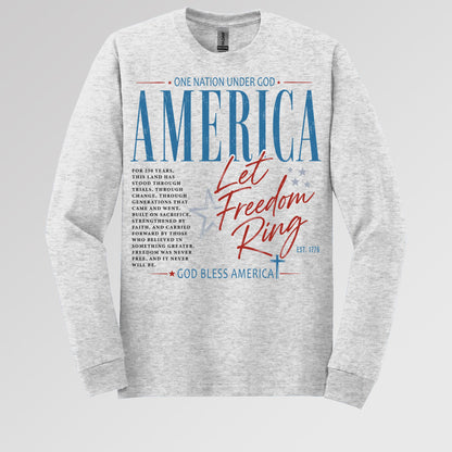 One Nation Under God America Let Freedom Ring Est 1776 01