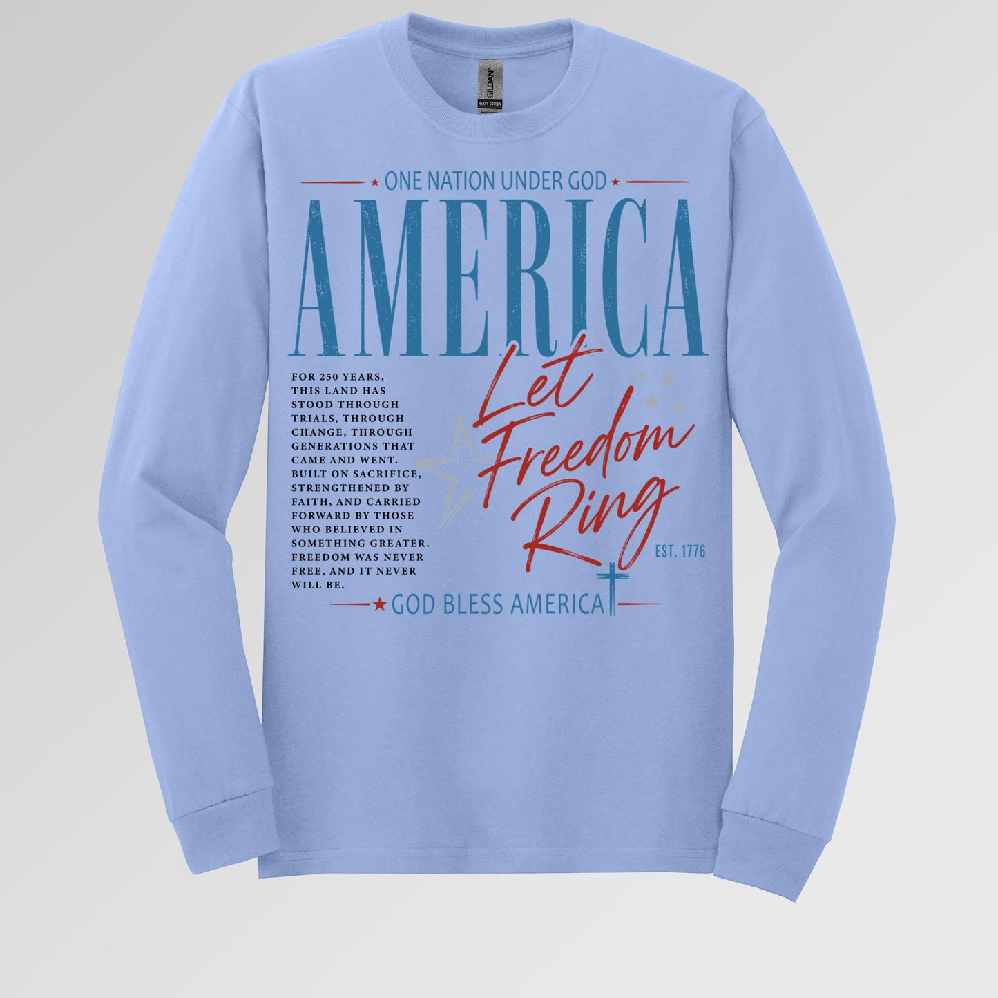 One Nation Under God America Let Freedom Ring Est 1776 01