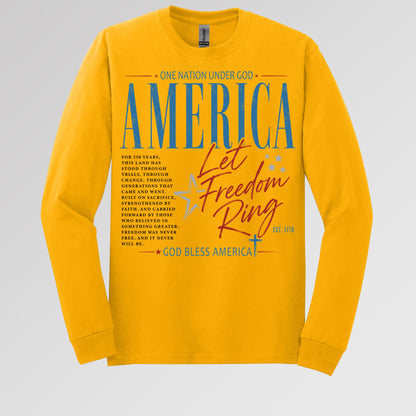 One Nation Under God America Let Freedom Ring Est 1776 01