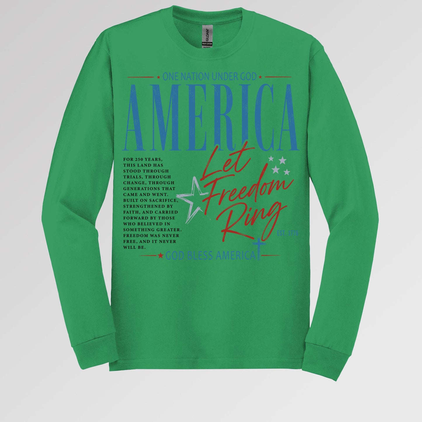 One Nation Under God America Let Freedom Ring Est 1776 01