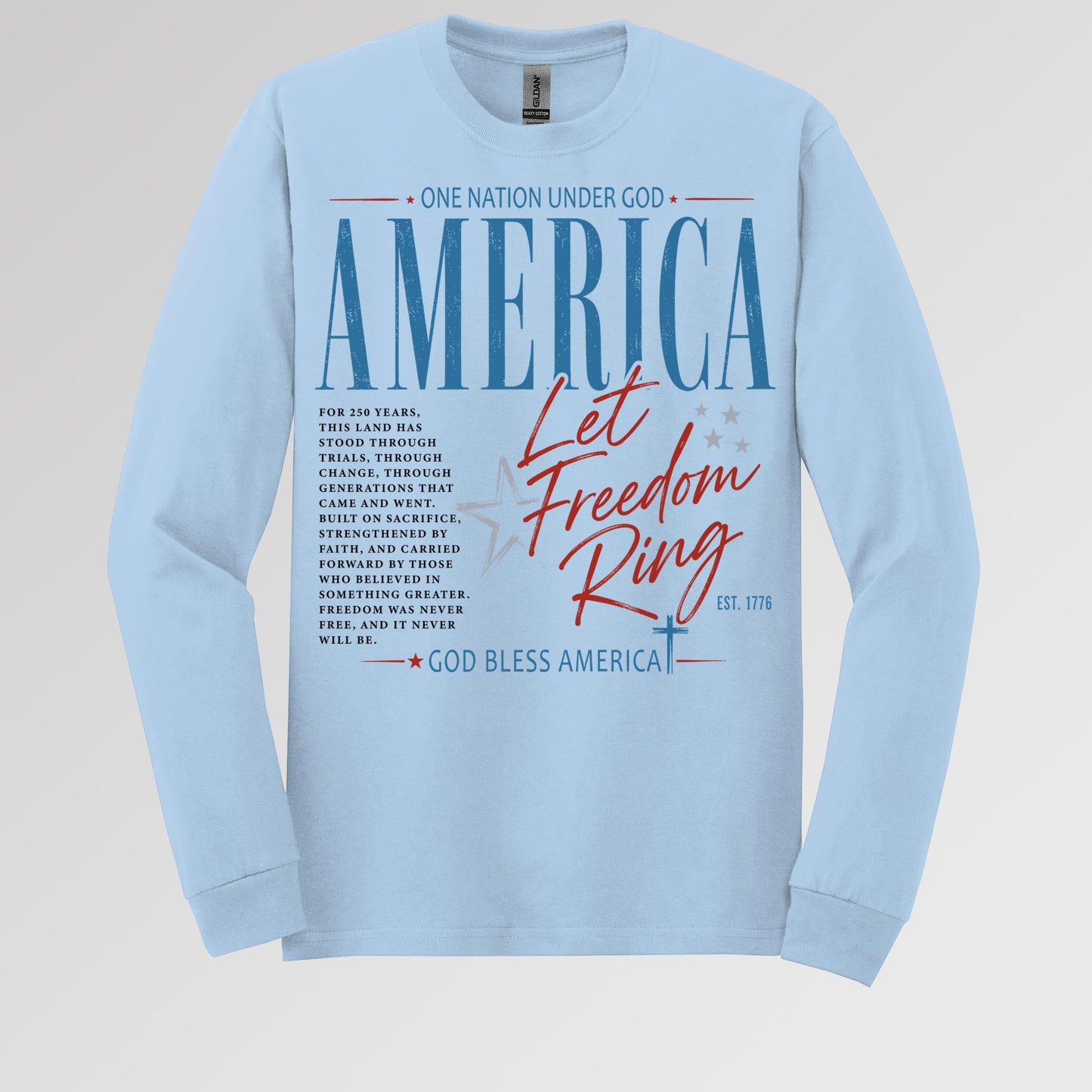 One Nation Under God America Let Freedom Ring Est 1776 01