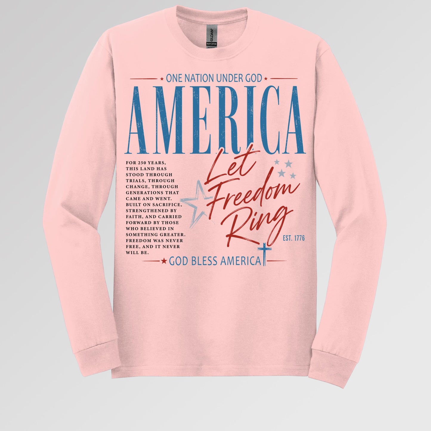 One Nation Under God America Let Freedom Ring Est 1776 01