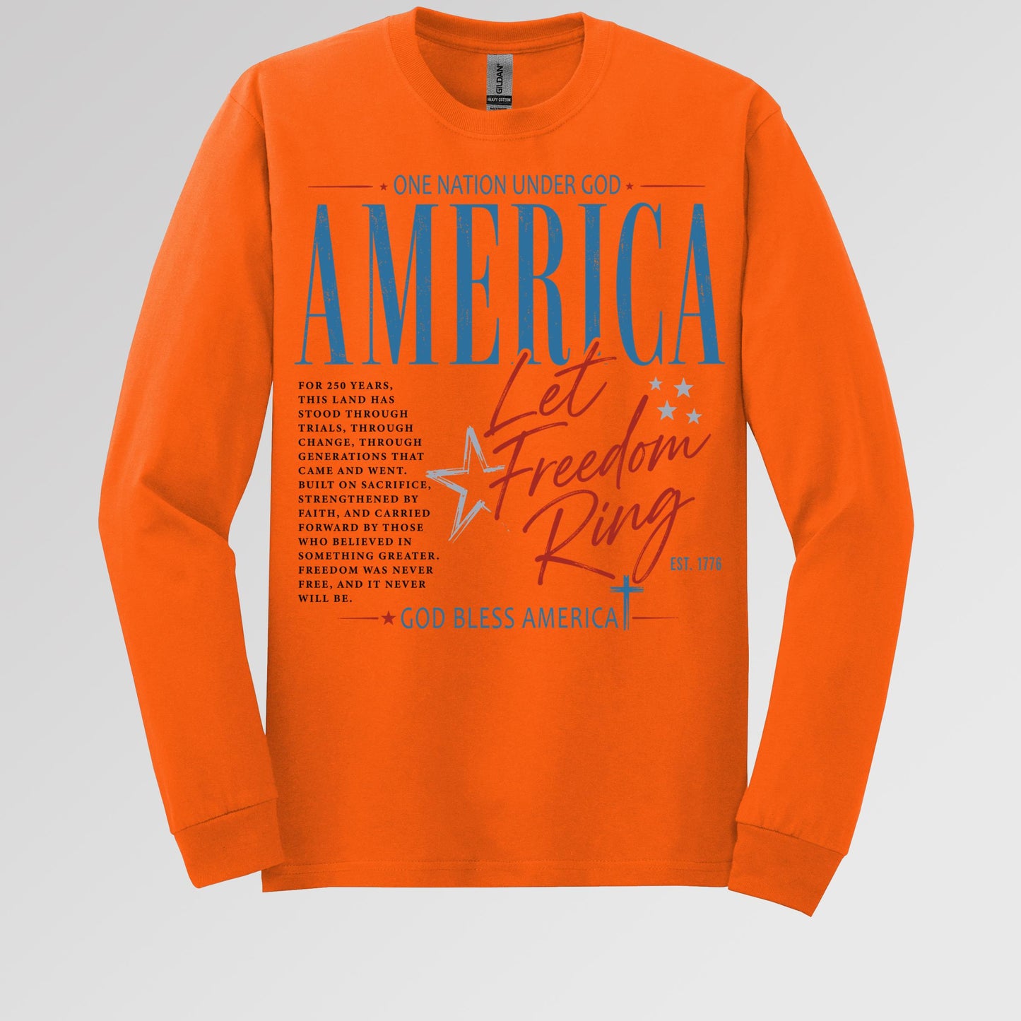 One Nation Under God America Let Freedom Ring Est 1776 01