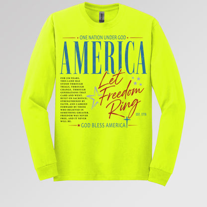 One Nation Under God America Let Freedom Ring Est 1776 01
