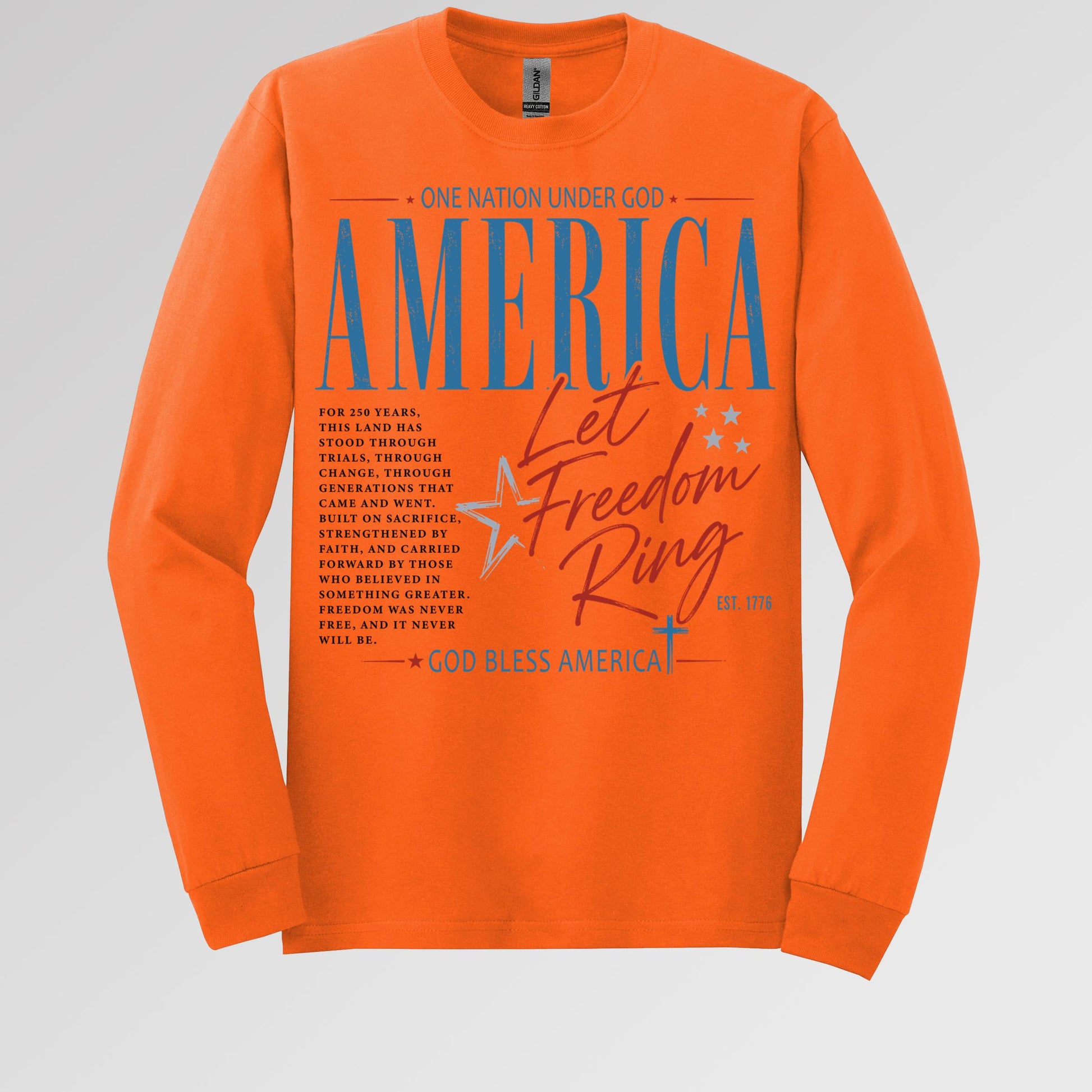 One Nation Under God America Let Freedom Ring Est 1776 01