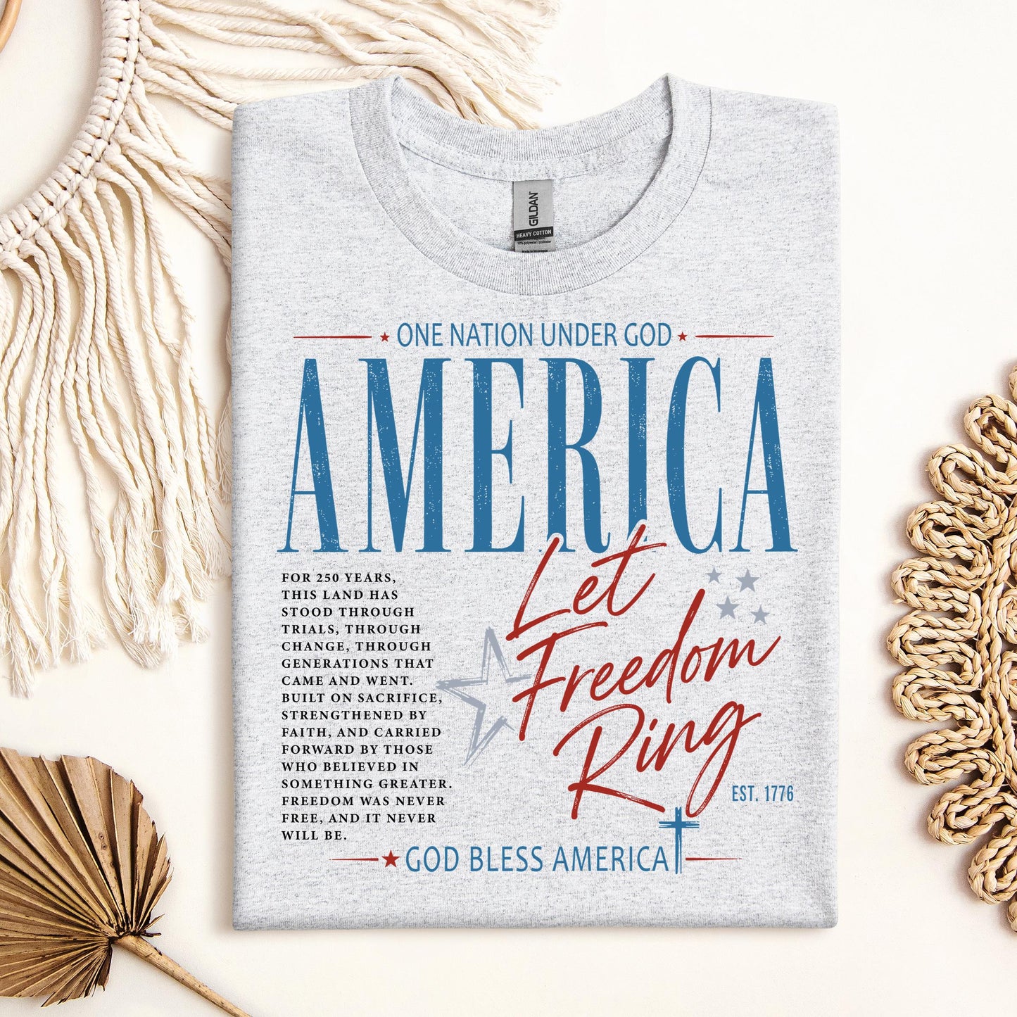 One Nation Under God America Let Freedom Ring Est 1776 01