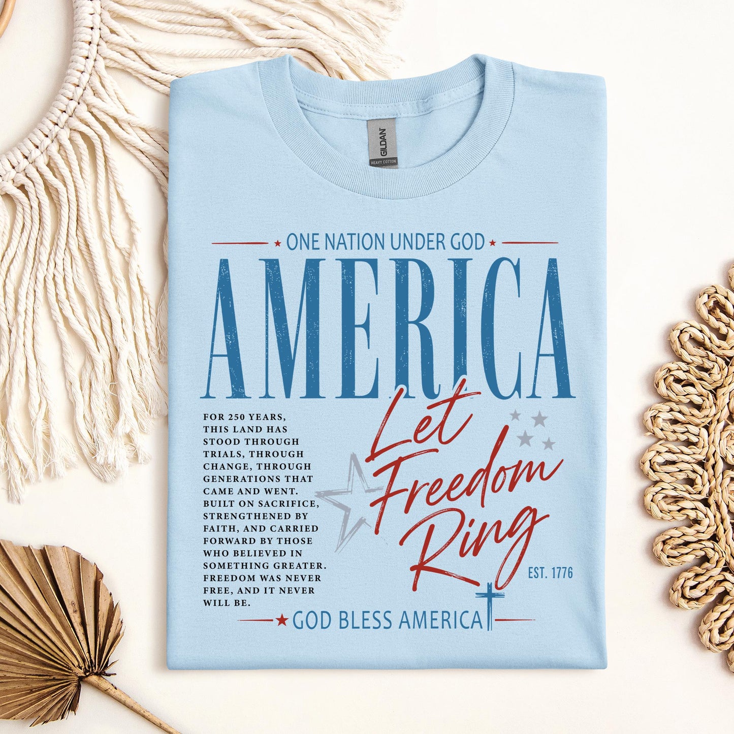 One Nation Under God America Let Freedom Ring Est 1776 01
