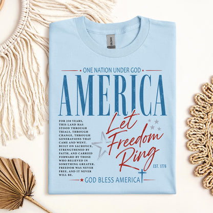 One Nation Under God America Let Freedom Ring Est 1776 01