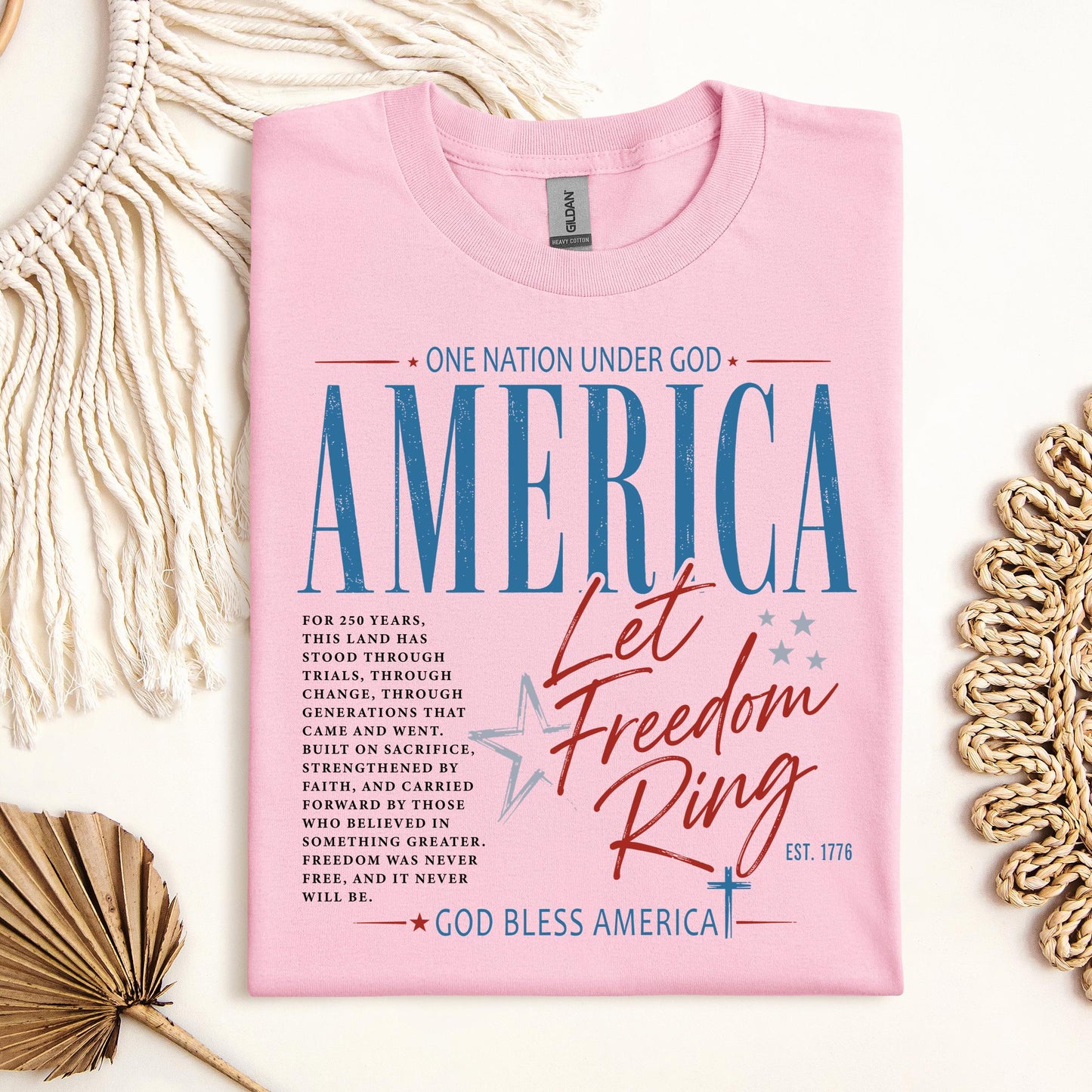 One Nation Under God America Let Freedom Ring Est 1776 01