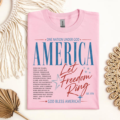 One Nation Under God America Let Freedom Ring Est 1776 01
