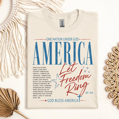 One Nation Under God America Let Freedom Ring Est 1776 01