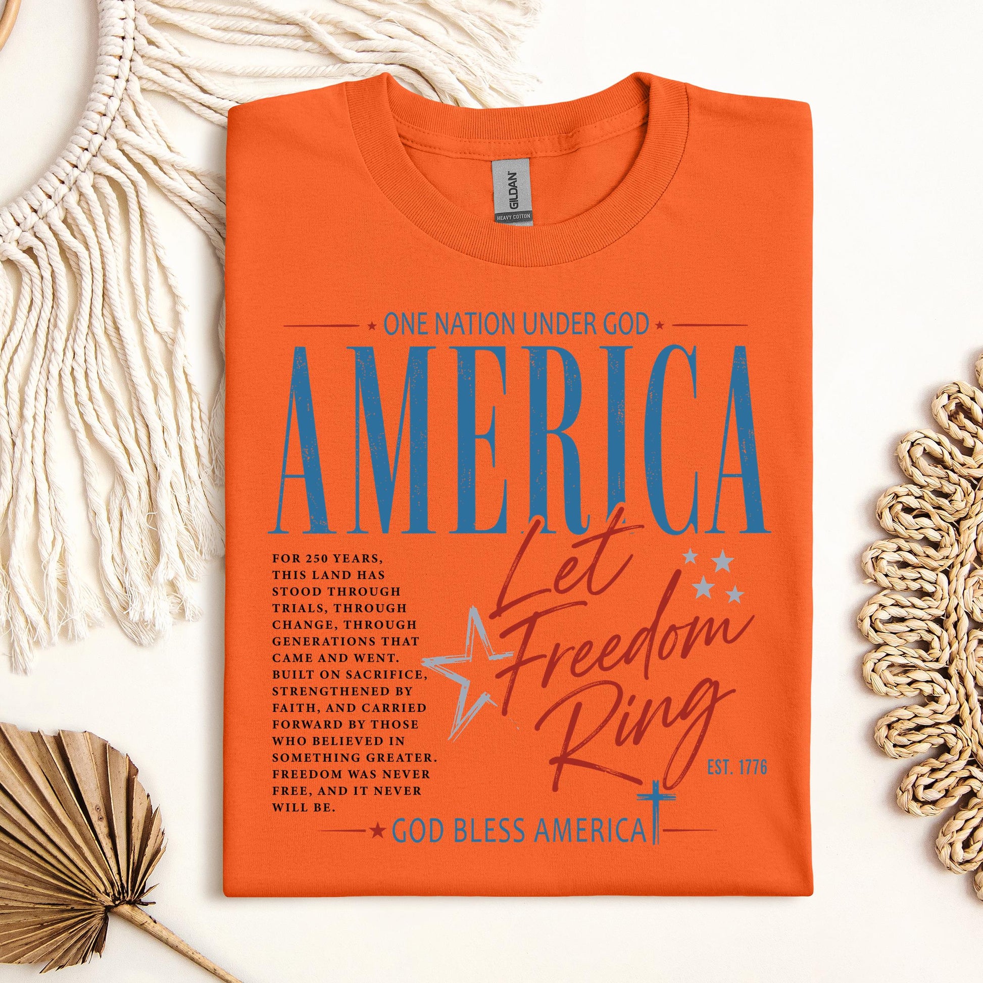 One Nation Under God America Let Freedom Ring Est 1776 01