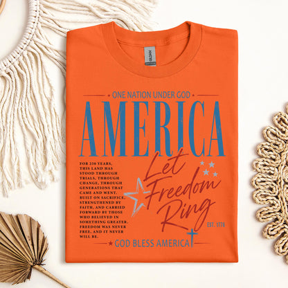 One Nation Under God America Let Freedom Ring Est 1776 01