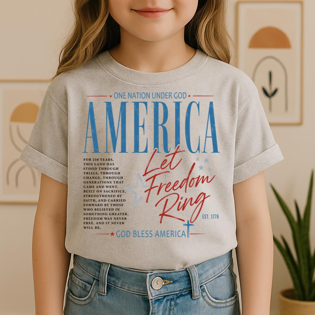 One Nation Under God America Let Freedom Ring Est 1776 01
