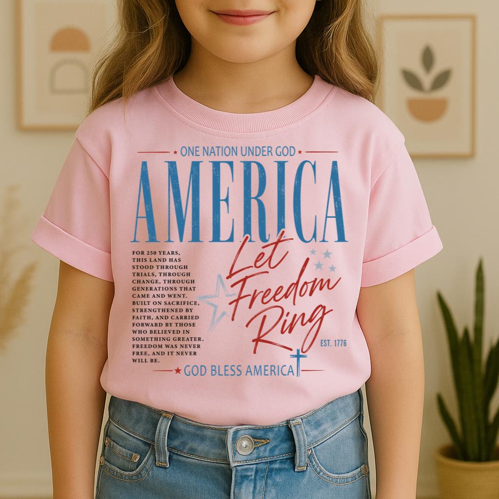 One Nation Under God America Let Freedom Ring Est 1776 01