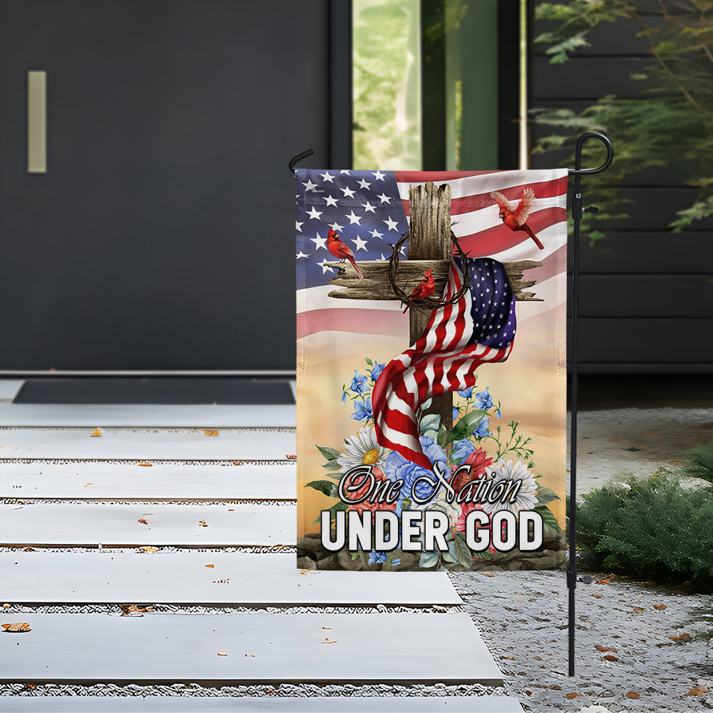 Flagwix American Flag - Patriotic One Nation Under God Flag 3-Day Shipping