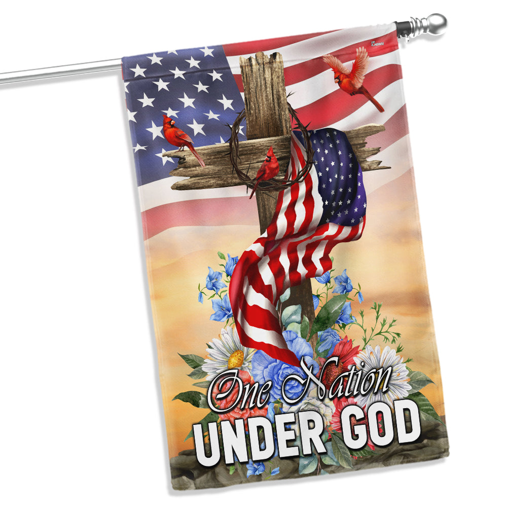 Flagwix American Flag - Patriotic One Nation Under God Flag 3-Day Shipping