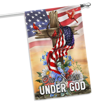 Flagwix American Flag - Patriotic One Nation Under God Flag 3-Day Shipping