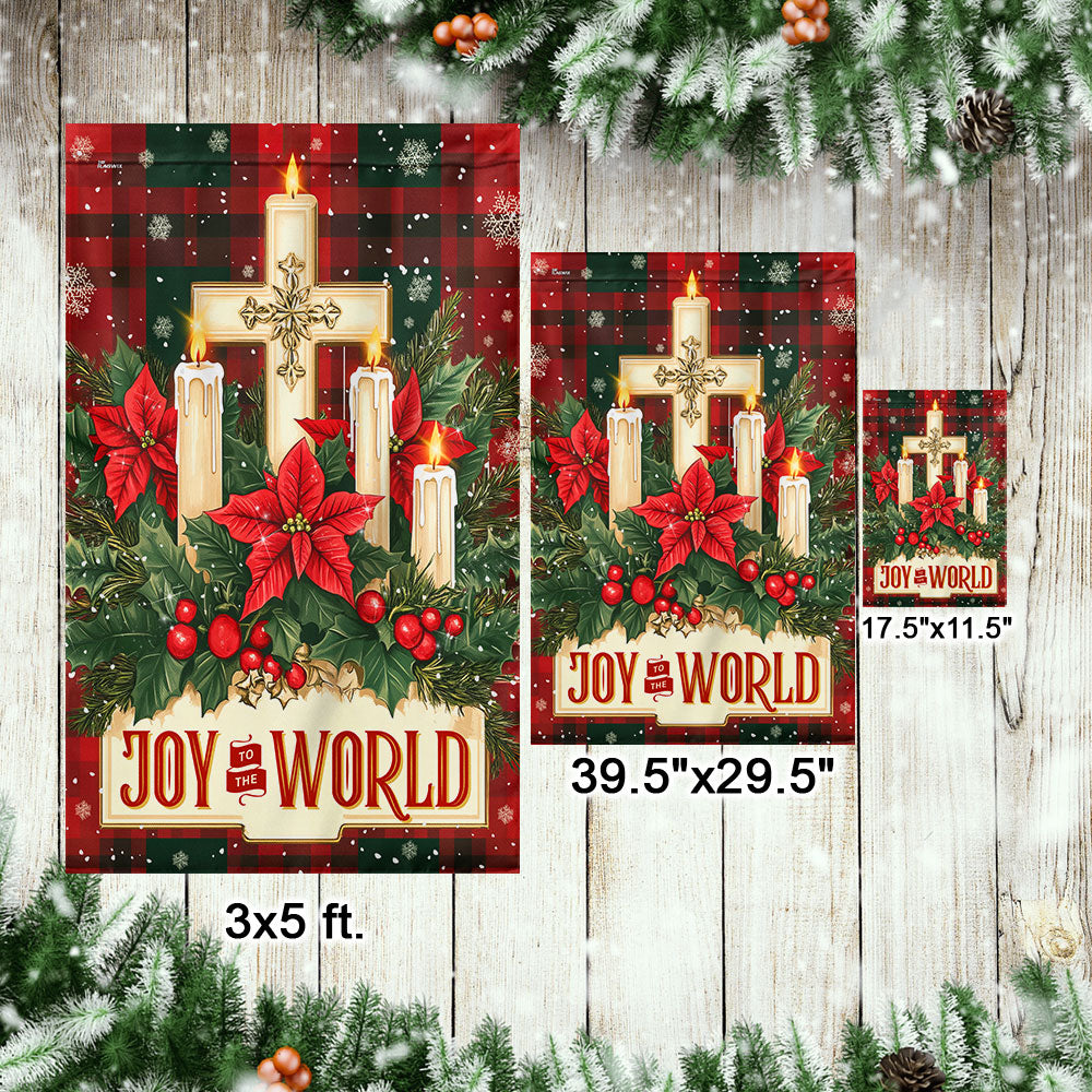 Joy To The World Keep Christ In Christmas Flag