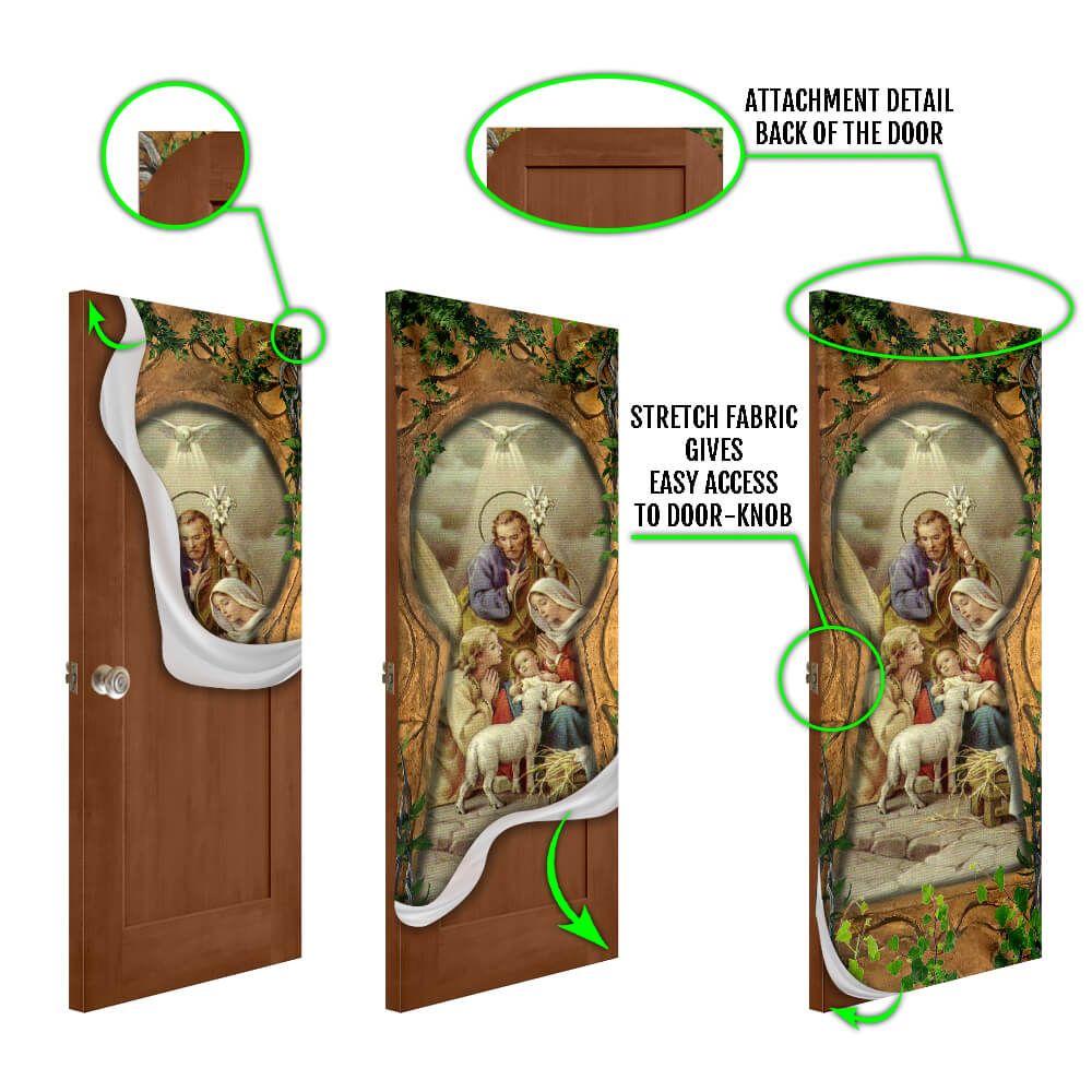 The Key To Happiness Jesus Door Cover