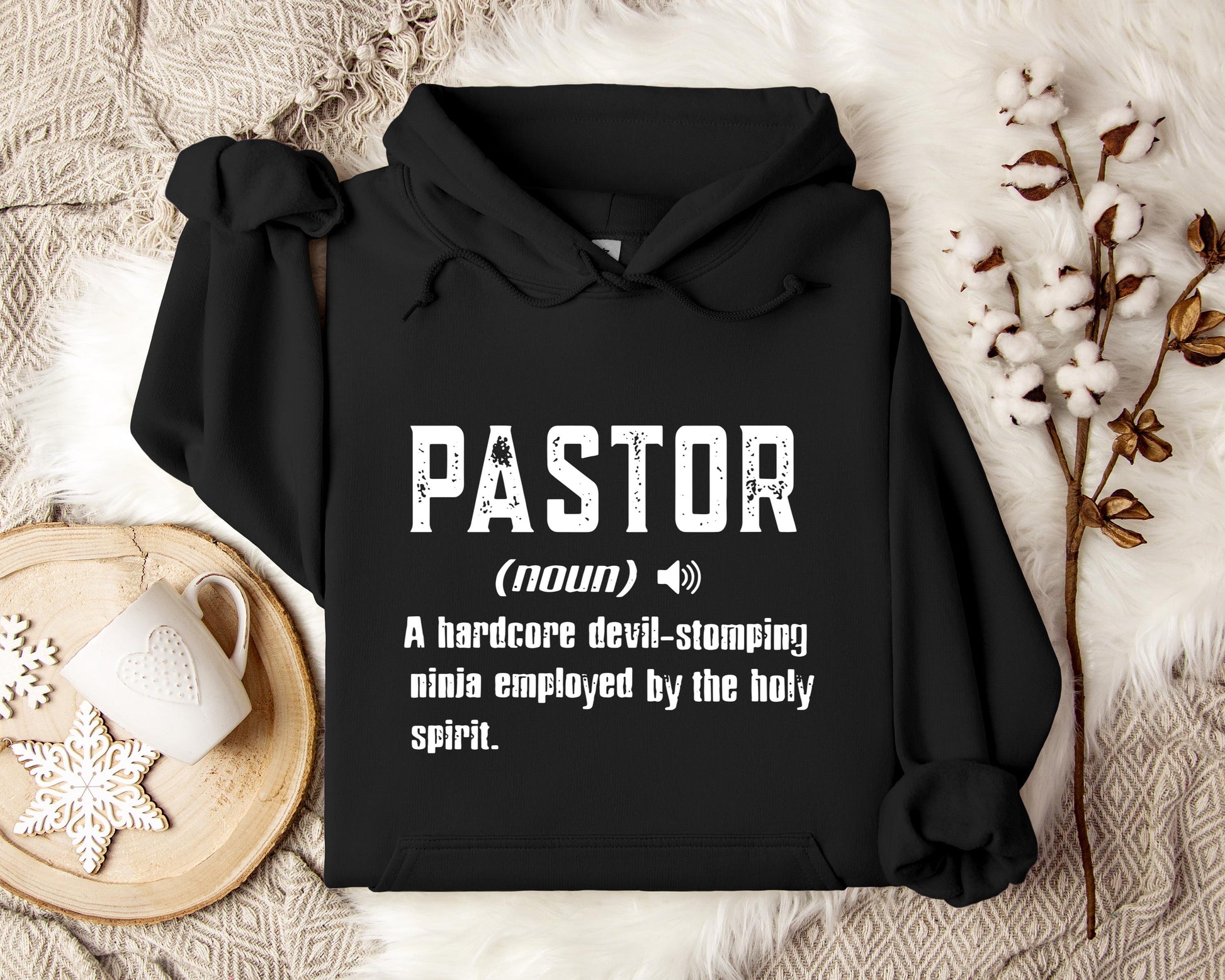 Pastor A Hardcore- Stomping Ninja Employed By The Holy Spirit Hoodie