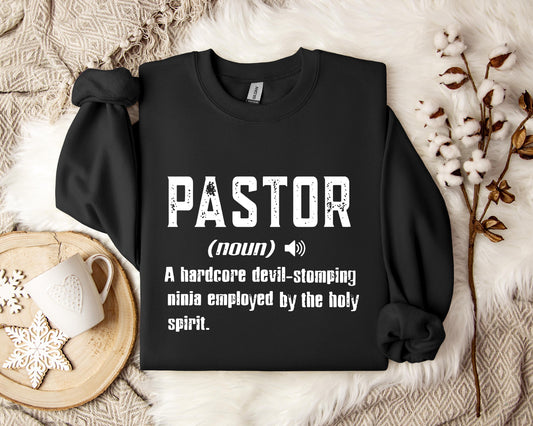 Pastor A Hardcore- Stomping Ninja Employed By The Holy Spirit Sweatshirt