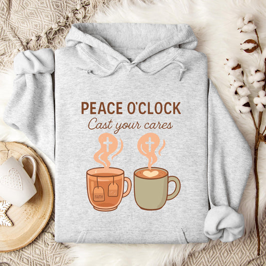 Peace O'Clock Cast Your Cares Hoodie