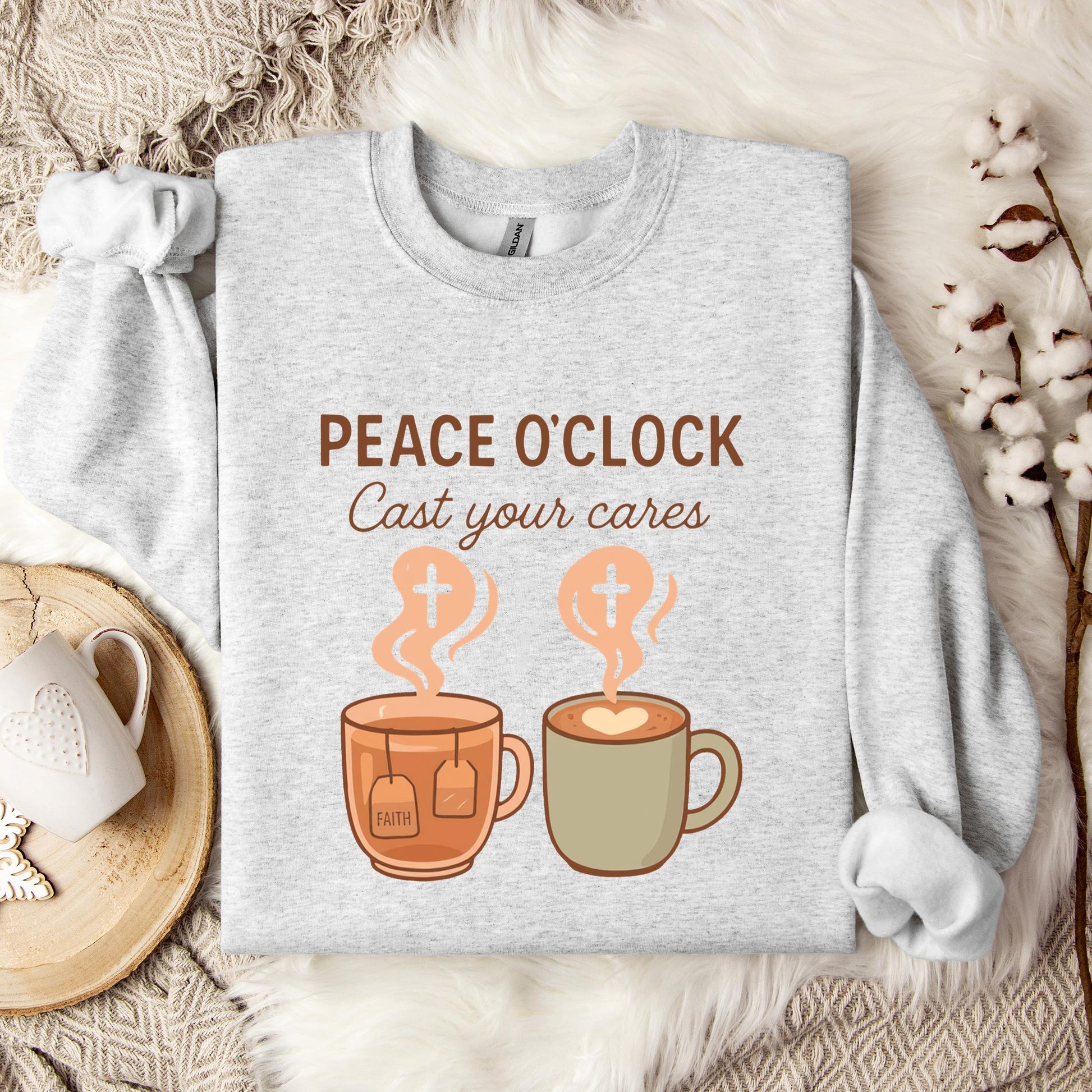Peace O'Clock Cast Your Cares Sweatshirt