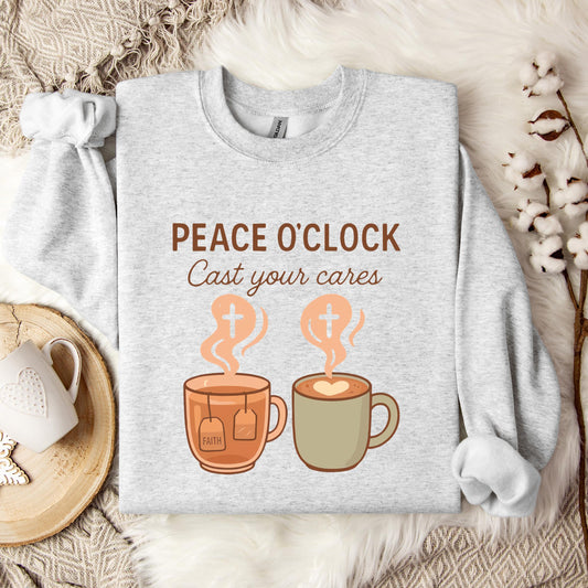 Peace O'Clock Cast Your Cares Sweatshirt