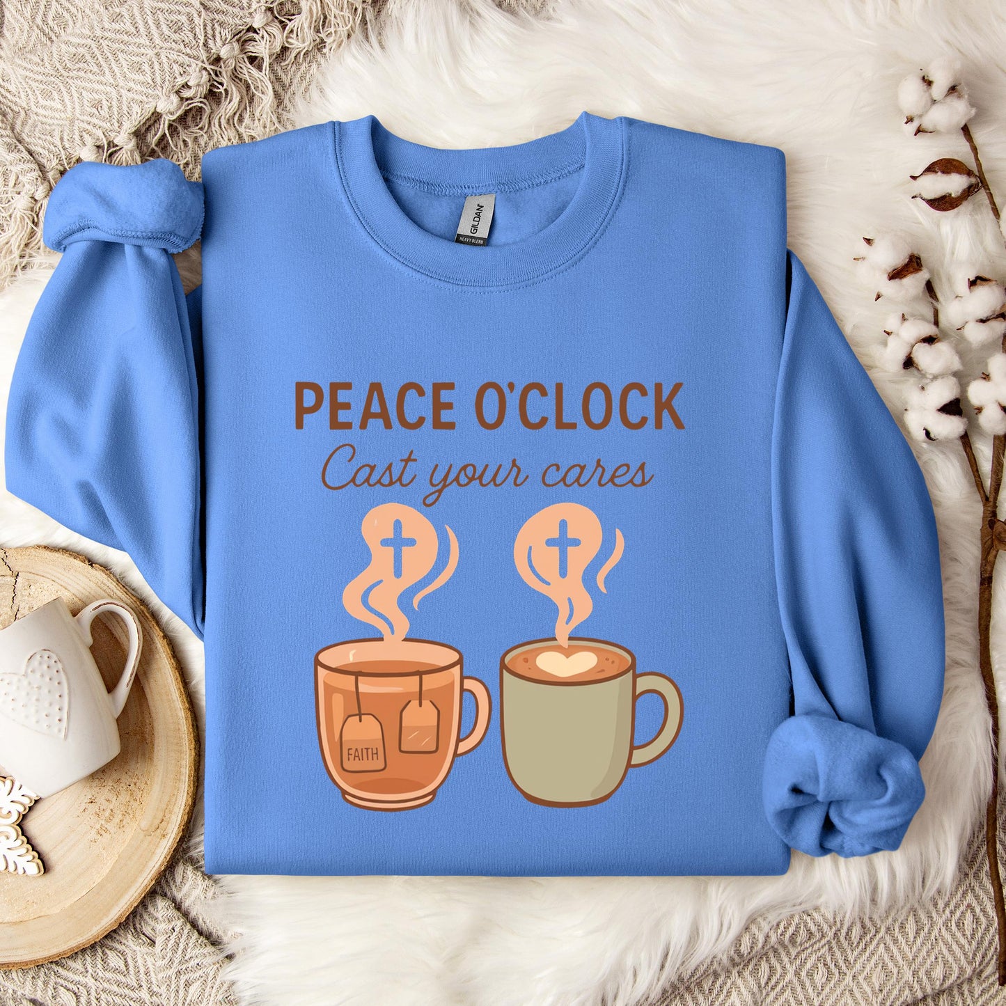 Peace O'Clock Cast Your Cares Sweatshirt
